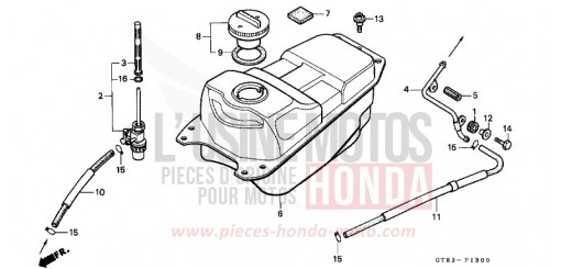 RESERVOIR A CARBURANT PK50L de 1990